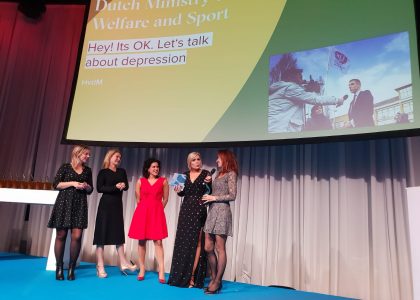 European Excellence award depressiecampagne Hey